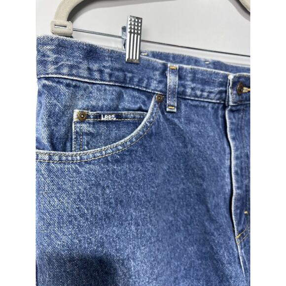 Lee Carpenter Jeans VTG Made in USA Union Straight Leg Medium Wash Men 35x30 - Picture 6 of 13